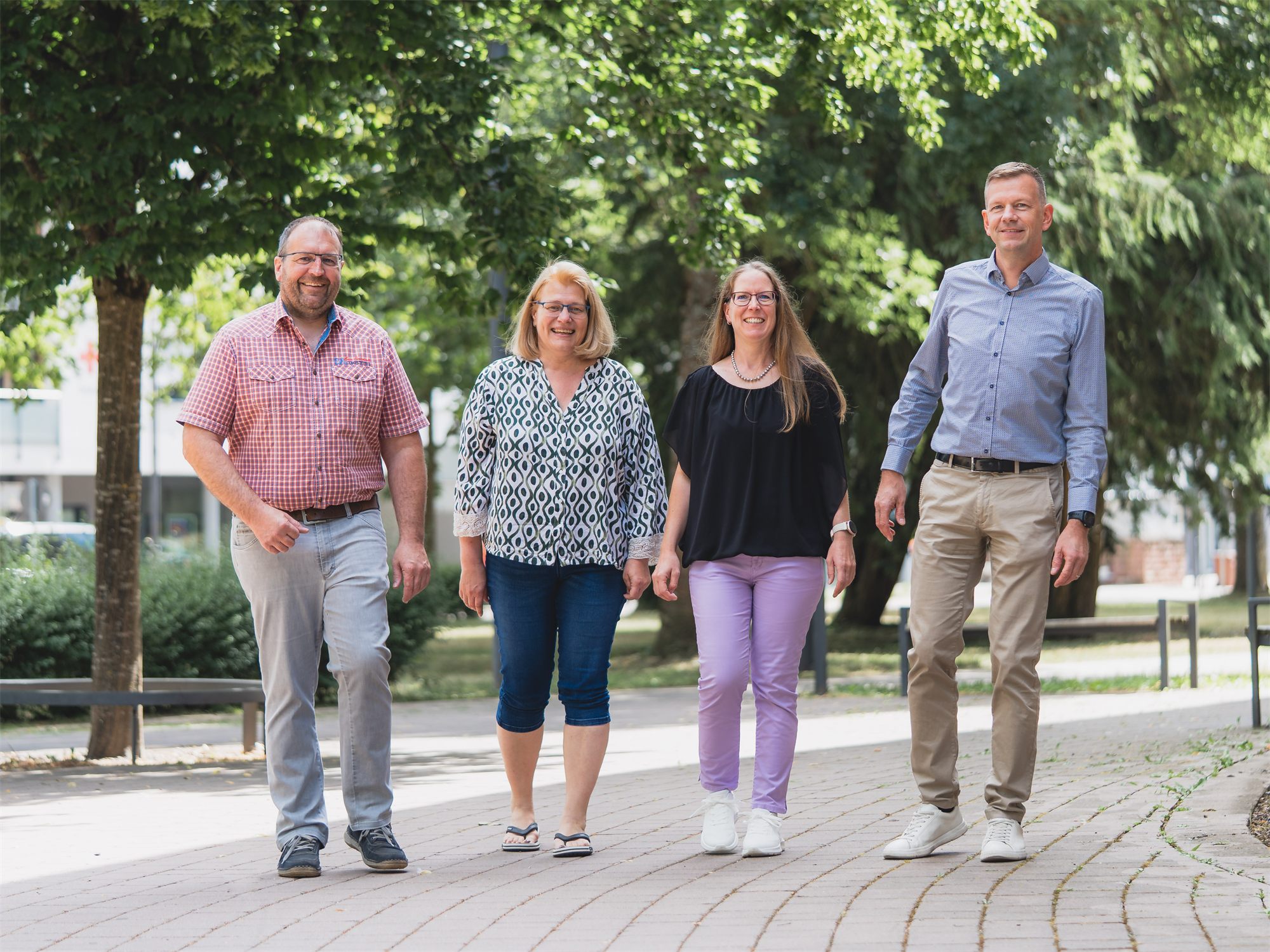 Das Team des Ingenieurbüros Limberger & Gilly im Park